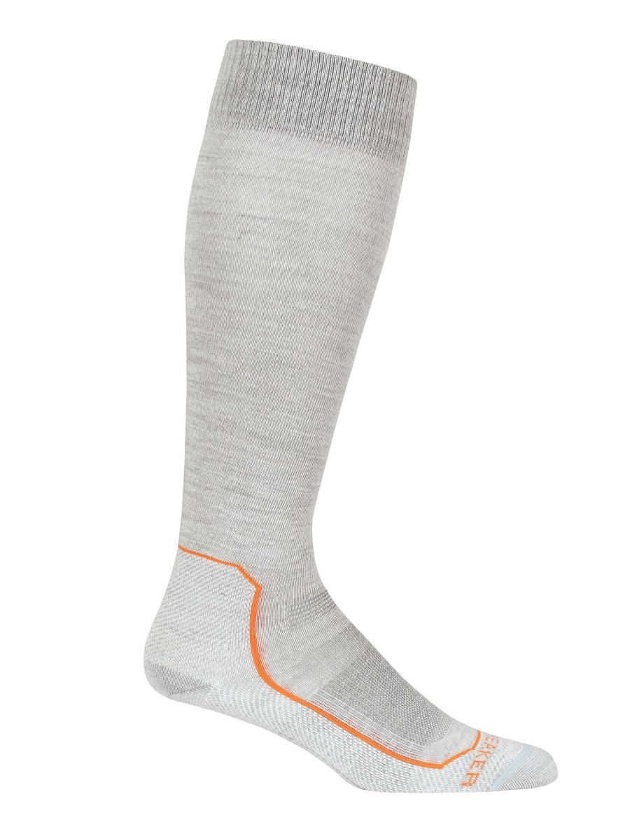 Blizzard Heather / Flash Women's Icebreaker Merino Ski+ Ultralight Over the Calf Socks | USA 1442RVDW